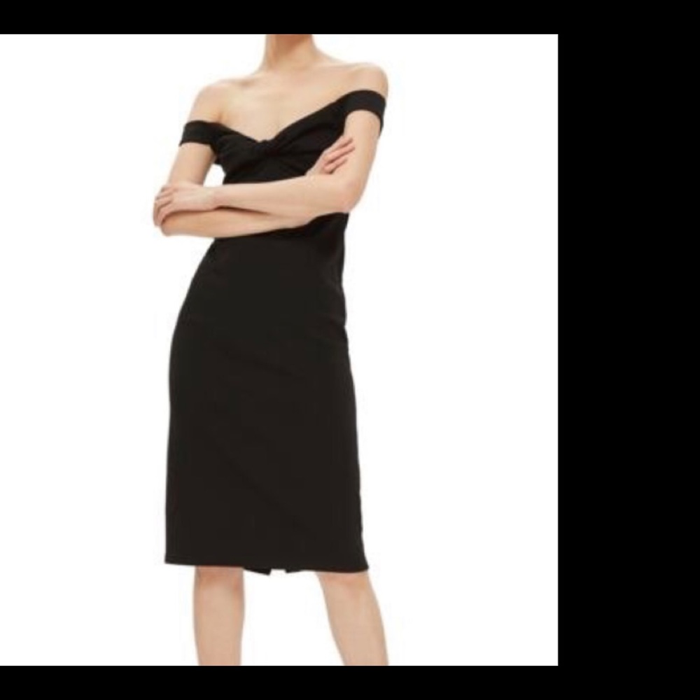 ❤️Topshop  Twist Front Bardot Dress